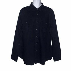 NWT Claiborne Slim Fit Pinstripe Navy Shirt  XXL